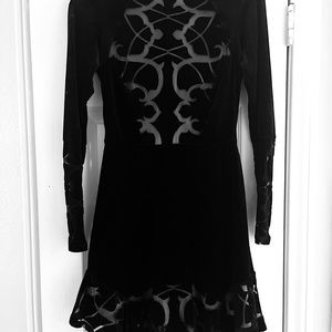 BCBG velvet holiday dress